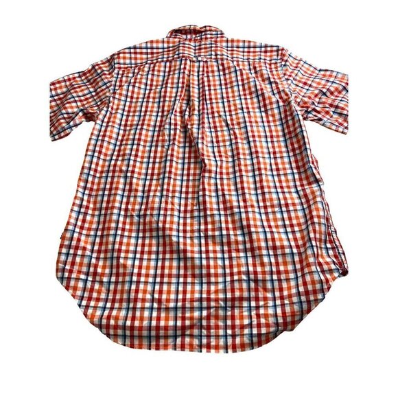 Nautica Men's Classic Fit Shirt Plaid Button-Down Red & Blue Size M - Picture 2 of 3